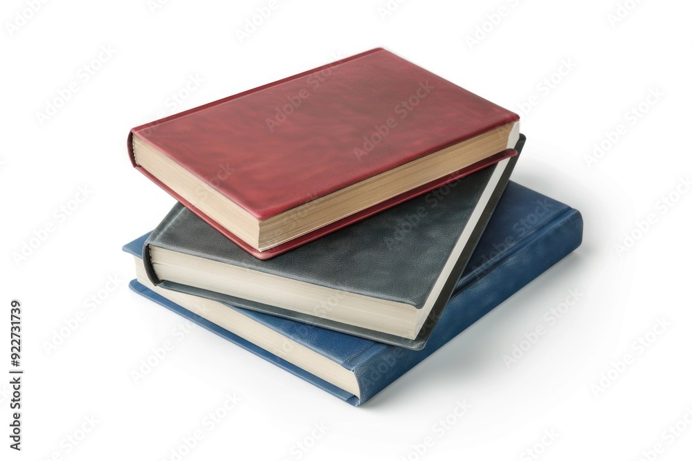 Three books stacked on top of each other Three books stacked on top of each other
