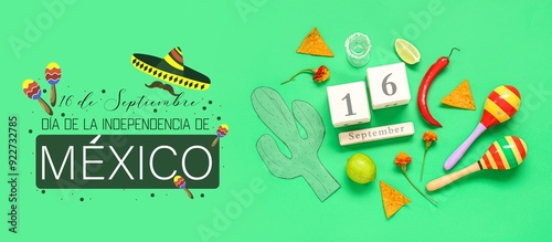 Calendar and Mexican symbol...