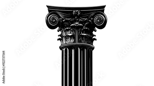 Detailed view of a downtown area with high-rise buildings, parks, and urban infrastructure, vector illustration art