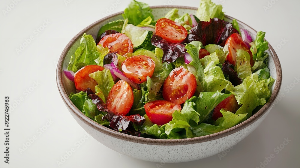 Fresh Cherry Tomato mix salad with lettuce, lemon, lime, black pepper and sea salt. healthy food Fresh Cherry Tomato mix salad with lettuce, lemon, lime, black pepper and sea salt. healthy food