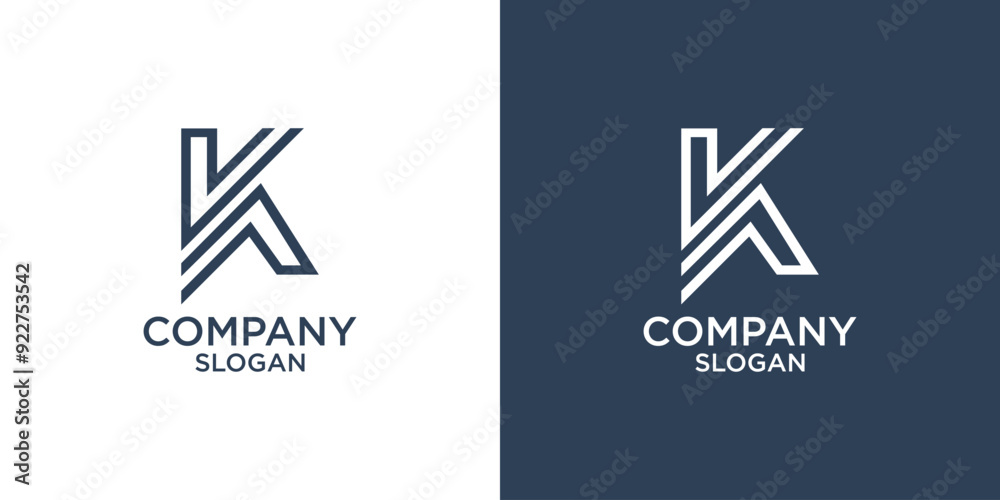 Fototapeta premium letter k abstract monogram logo vector design