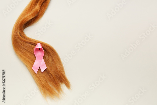 Red hair strand for donatio...