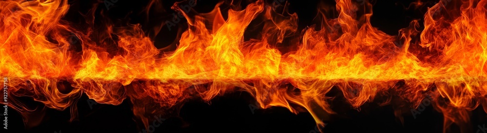 Spectacular Visual of Flames Dancing Against Darkness Spectacular Visual of Flames Dancing Against Darkness
