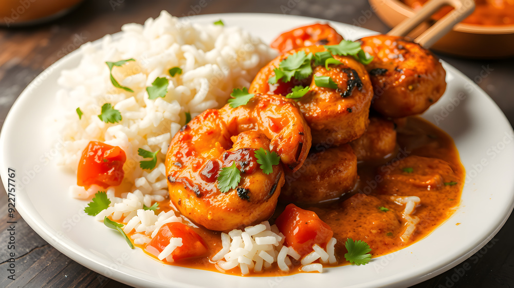 Best Tandoori Prawn Tikka tastes great because of freshly made Tikka Masala, Generative AI