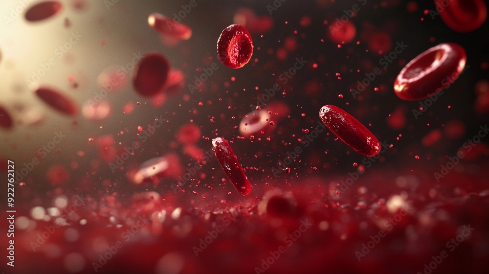 Vital Flow: Red Blood Cells in Motion, a Microscopic View,Microscopic Bloodstream Vital Flow: Red Blood Cells in Motion, a Microscopic View,Microscopic Bloodstream