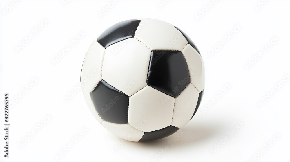 Classic Soccer Ball on White Background Classic Soccer Ball on White Background