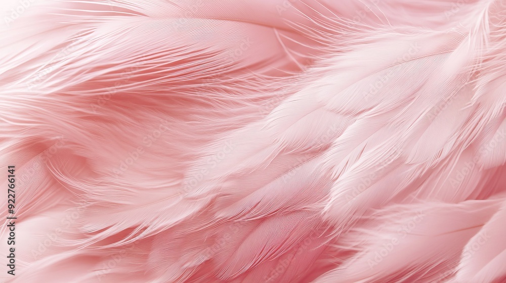 Fototapeta premium Soft Pink Feathers Texture