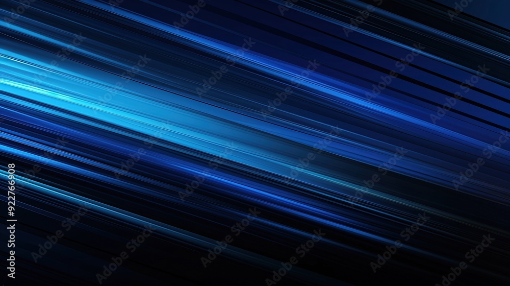 Abstract Diagonal Blue Light Stripes on a Dark Background Abstract Diagonal Blue Light Stripes on a Dark Background