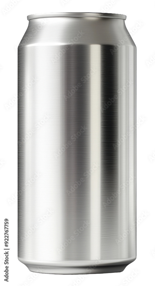 Empty aluminum can on a white background, cut out - stock png. Empty aluminum can on a white background, cut out - stock png.