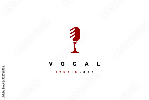 Template logo design for vocal studio