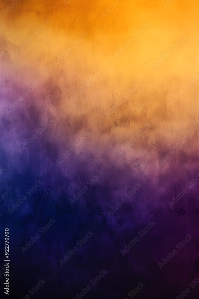 Fototapeta premium Transition of Colors: A Mesmerizing Rich Gradient from Dark Purples and Blues to Warm Oranges and Yellows