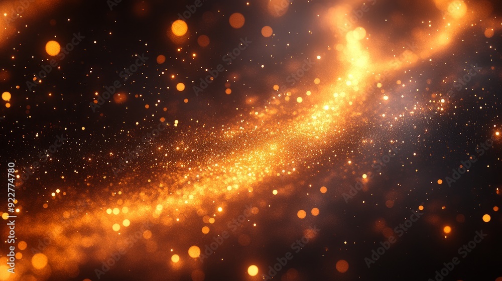 fireworks background with bokeh, black and golden fireworks background with bokeh, black and golden