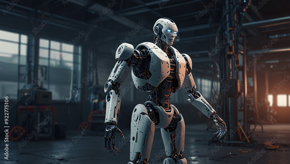 illustration of advanced robot technology illustration of advanced robot technology