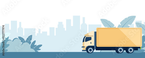 delivery truck banner
