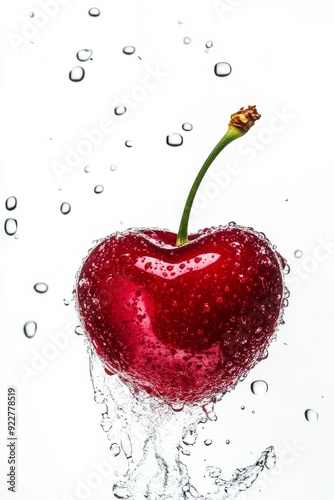 Mystic photo of Sweetheart Cherry, isolated on white background