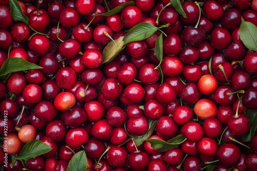 Regina Cherry fruit background Regina Cherry fruit background