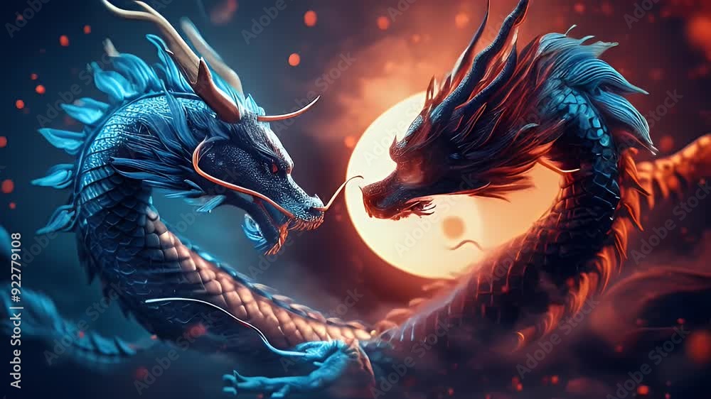 design concept oriental yang symbol animal abstract cycle symbolic humanrelationships yin graphic blue asia sculpture taoism tao circle  gold signs chaos pair emblem spiritual art