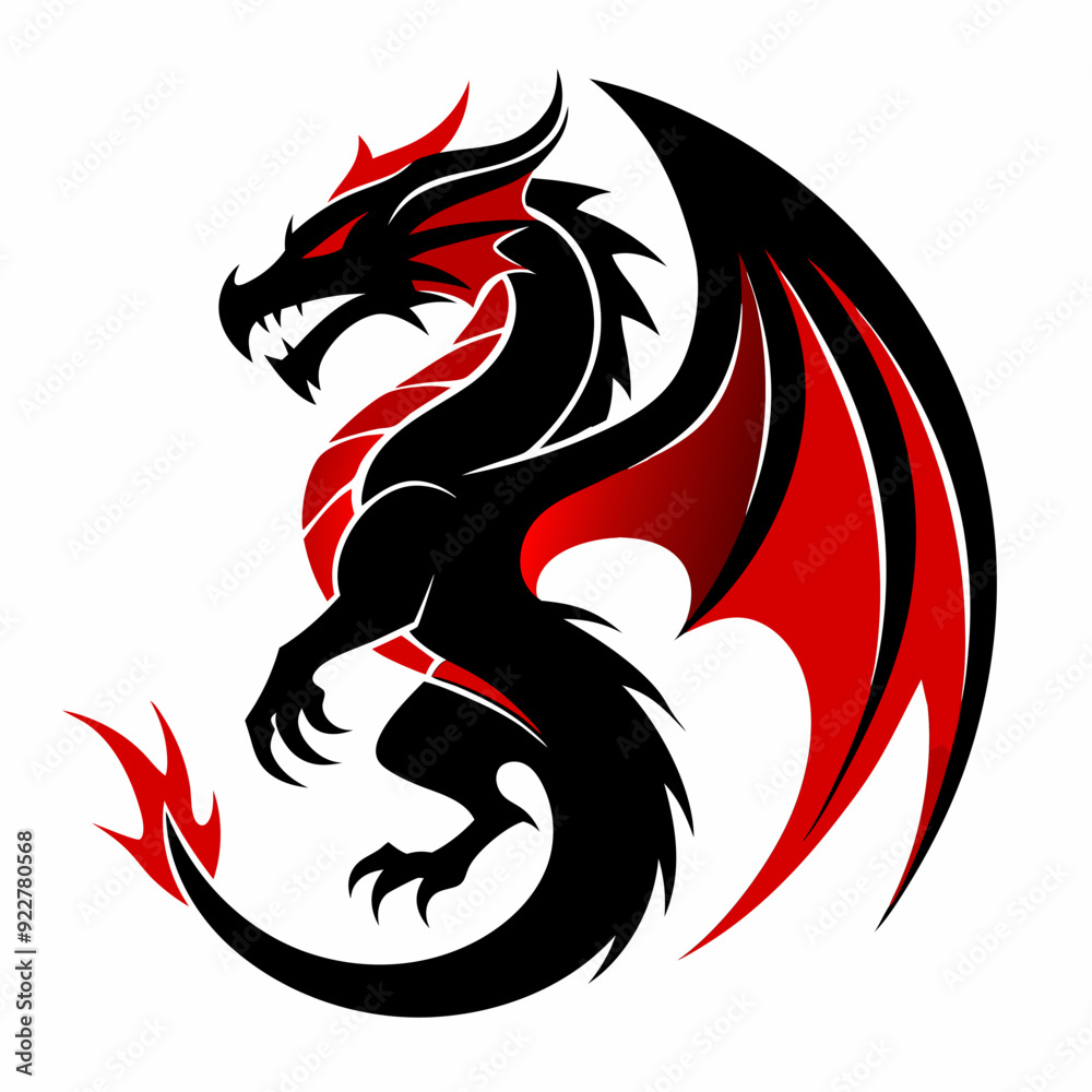 Dragon Logo Esport Logo Esports Logo Dragon Symbol Red Dragon 