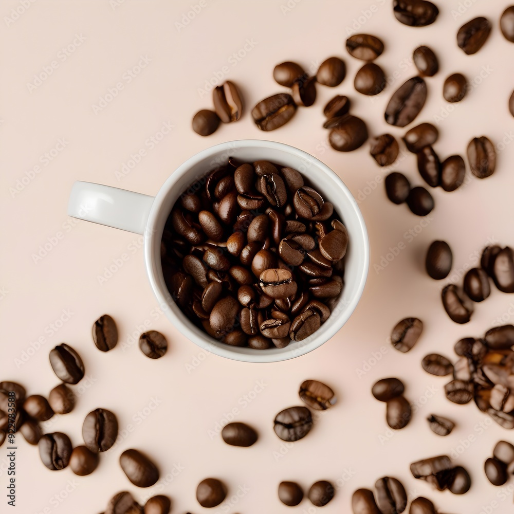 Stylish Coffee Beans Modern Minimalistic Art - Perfect for Cafes, Coffee Shops, Restaurants, Kitchens, and Home Decor Stylish Coffee Beans Modern Minimalistic Art - Perfect for Cafes, Coffee Shops, Restaurants, Kitchens, and Home Decor
