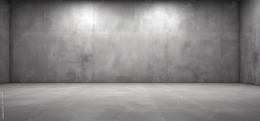 empty industrial room grey concrete background empty industrial room grey concrete background