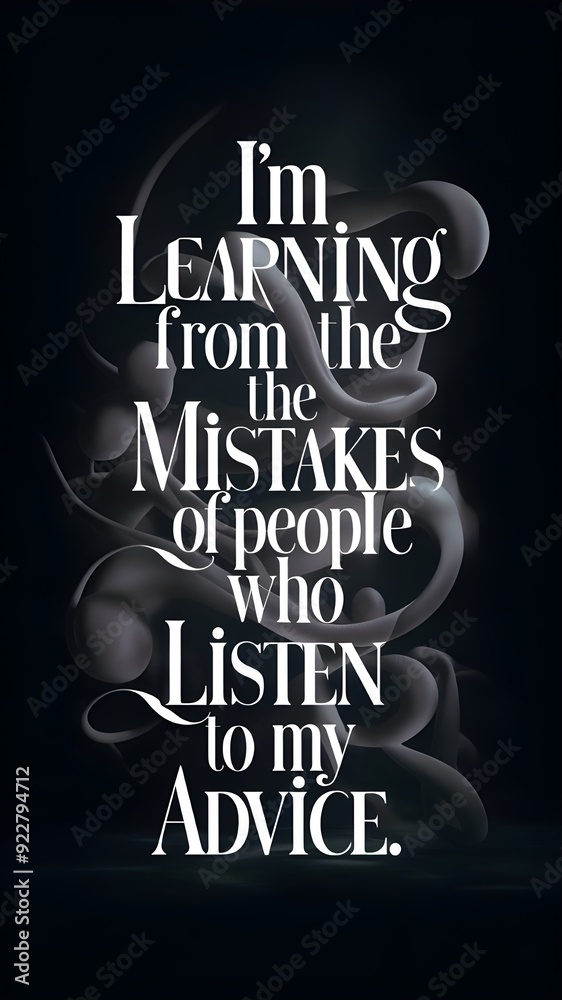 Obraz premium inspirational phrases on a poster 