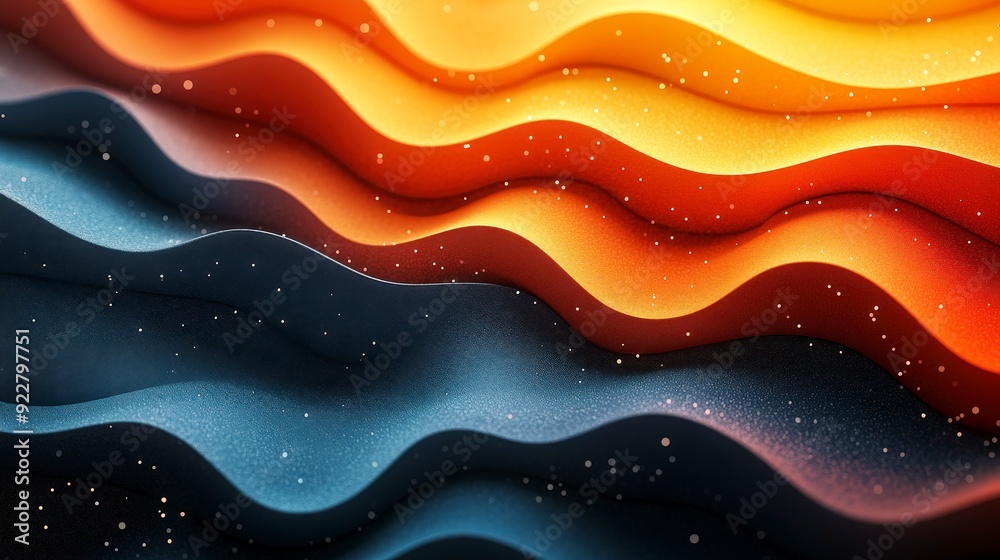 Abstract waves in vibrant colors with a textured appearance. Abstract waves in vibrant colors with a textured appearance.