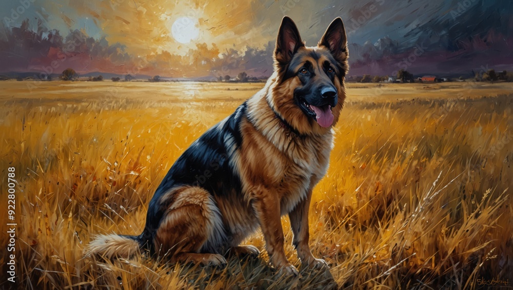 german shepherd dog on a meadow german shepherd dog on a meadow