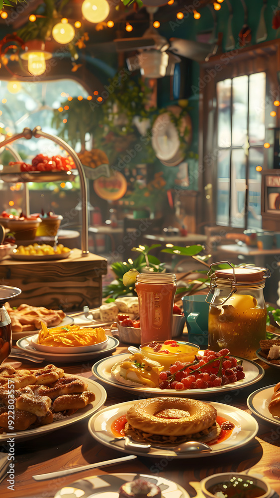 realistic high-resolution photo of food, with detailed background