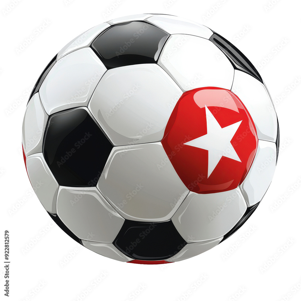 A soccer ball with the flag of Cuba A soccer ball with the flag of Cuba