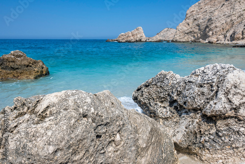 Amazing view of Petani Beach, Cephalonia,  Greece photo