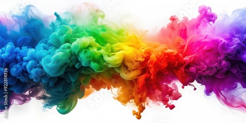 Colorful abstract watercolor smoke cascade background, abstract, colorful, watercolor, smoke, cascade, vibrant, art