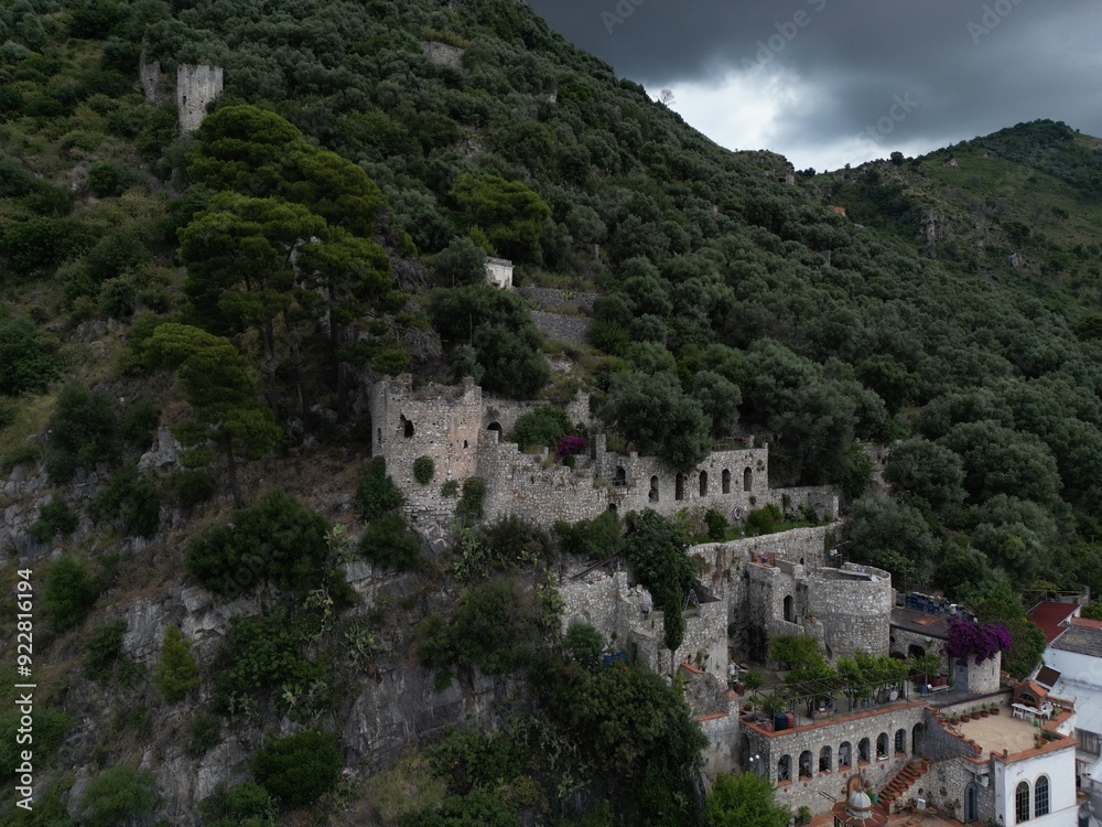 Obraz premium castle of sarno, salerno, italy