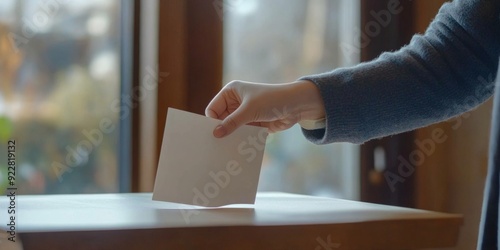 Election Day Voting: A Close-up Look at the Democratic Process as Voters Exercise Their Right to Vote.