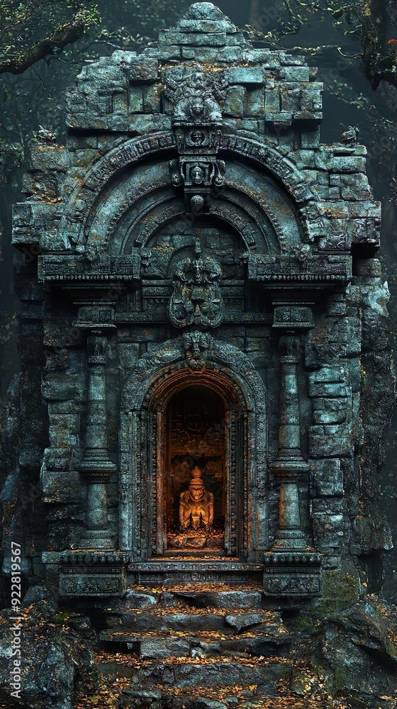 Spiritual energy emanates from the ancient gnomes stone temple photo Spiritual energy emanates from the ancient gnomes stone temple photo