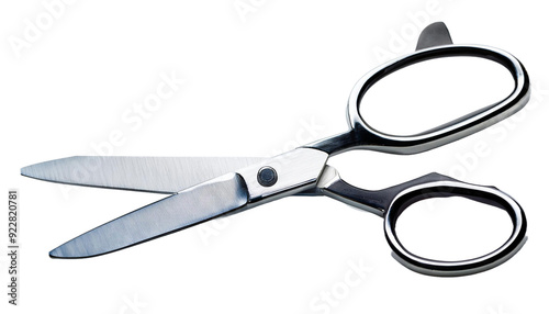 Functional Design: Close-Up of a Pair of Scissors on White