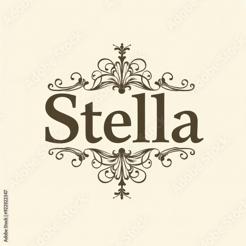 Female name logo, Stella