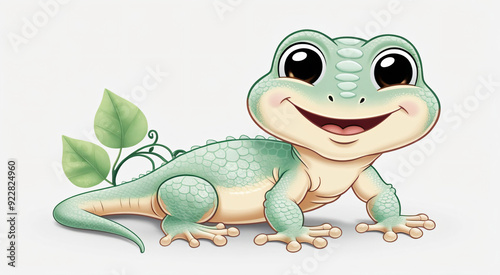 Adorable, cartoon-inspired reptiles, generated by AI
