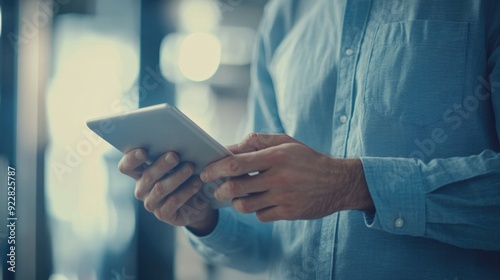 Busy Professional Focused on Phone