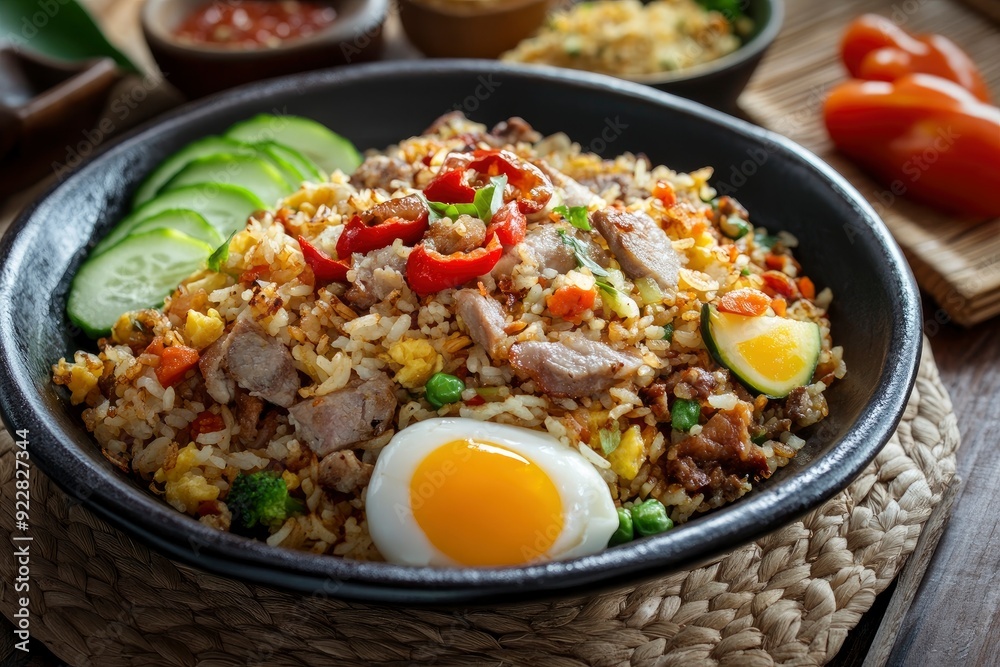 Nasi goreng is a Southeast Asian fried rice dish, usually cooked with pieces of meat and vegetables. Nasi goreng has long been considered an important - generative ai Nasi goreng is a Southeast Asian fried rice dish, usually cooked with pieces of meat and vegetables. Nasi goreng has long been considered an important - generative ai