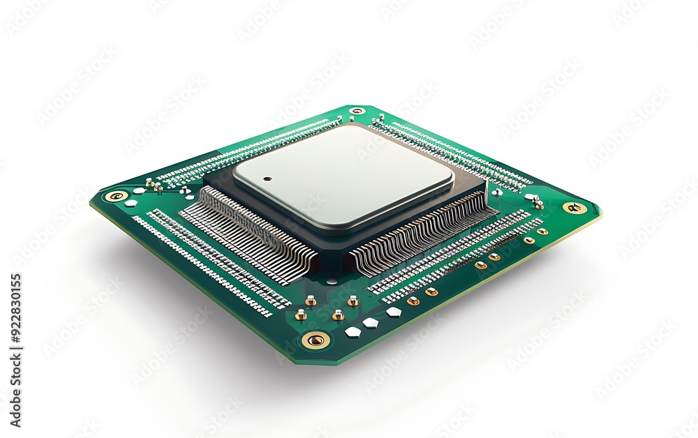 Central Processing Unit isolated on white background. Central Processing Unit isolated on white background.