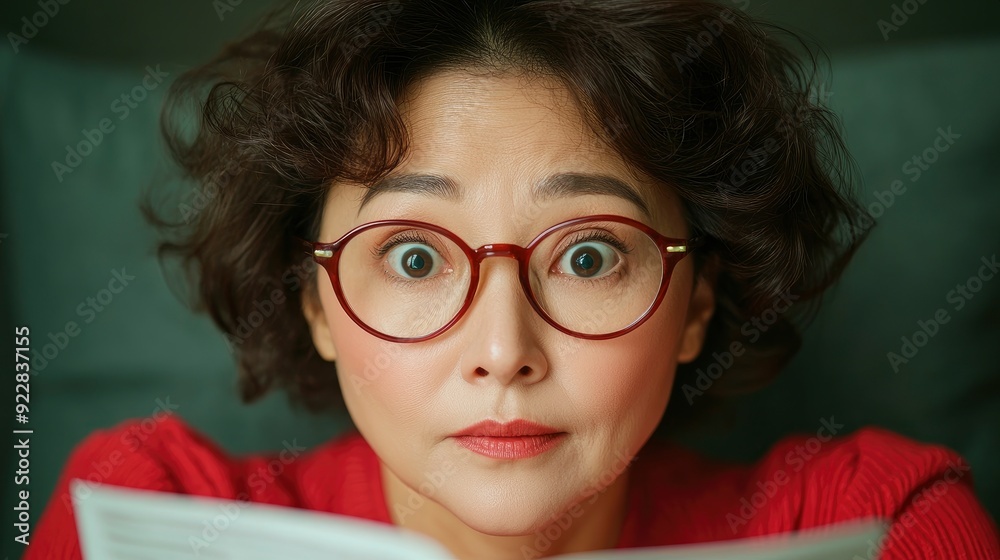Woman Doing Financial Research On Bed, Managing Personal Finances With Care Woman Doing Financial Research On Bed, Managing Personal Finances With Care