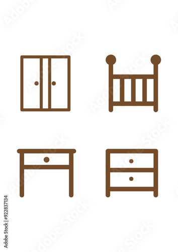 wooden furniture set