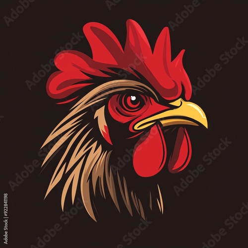 Wallpaper Mural vector chicken logo " ai generator " Torontodigital.ca