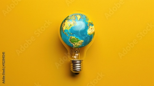 Light Bulb with Earth Inside