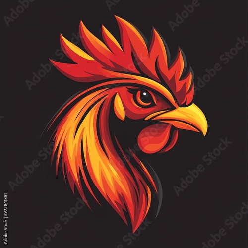 Wallpaper Mural vector chicken logo " ai generator " Torontodigital.ca