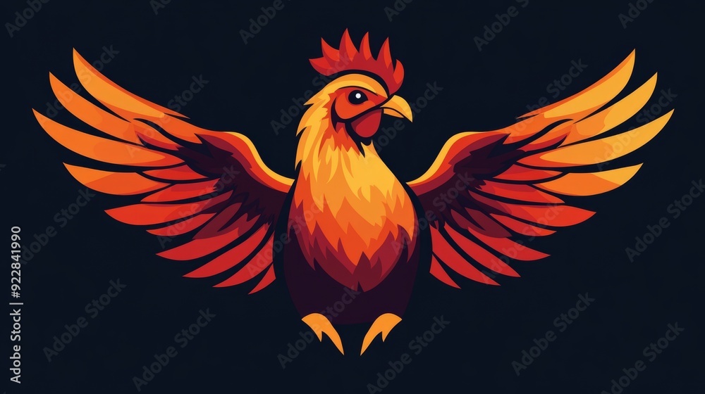 Fototapeta premium vector chicken logo 