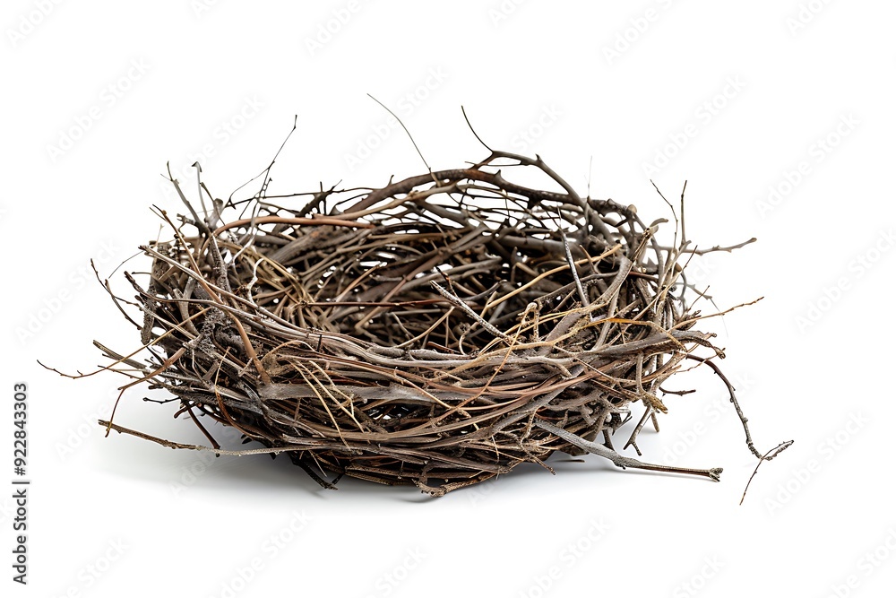 Ebrace nest isolated on white background. Ebrace nest isolated on white background.