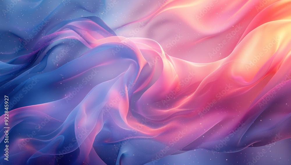 Obraz premium Abstract Swirling Blue and Pink Texture