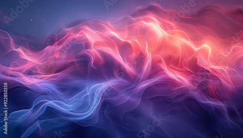 Abstract Swirling Smoke with Cosmic Glow