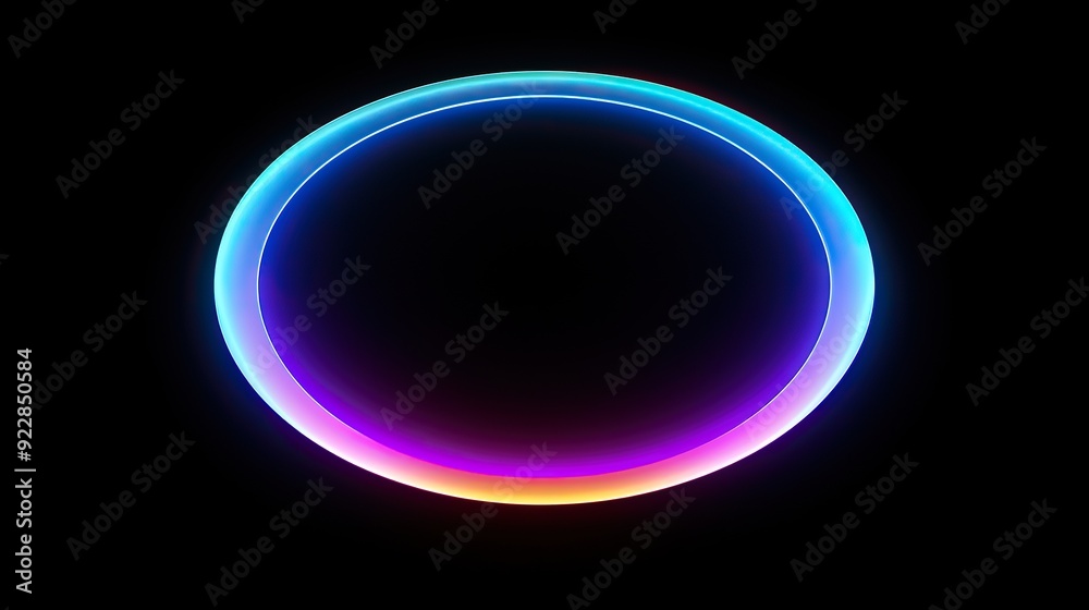 Glowing Neon Circle Abstract Background Glowing Neon Circle Abstract Background
